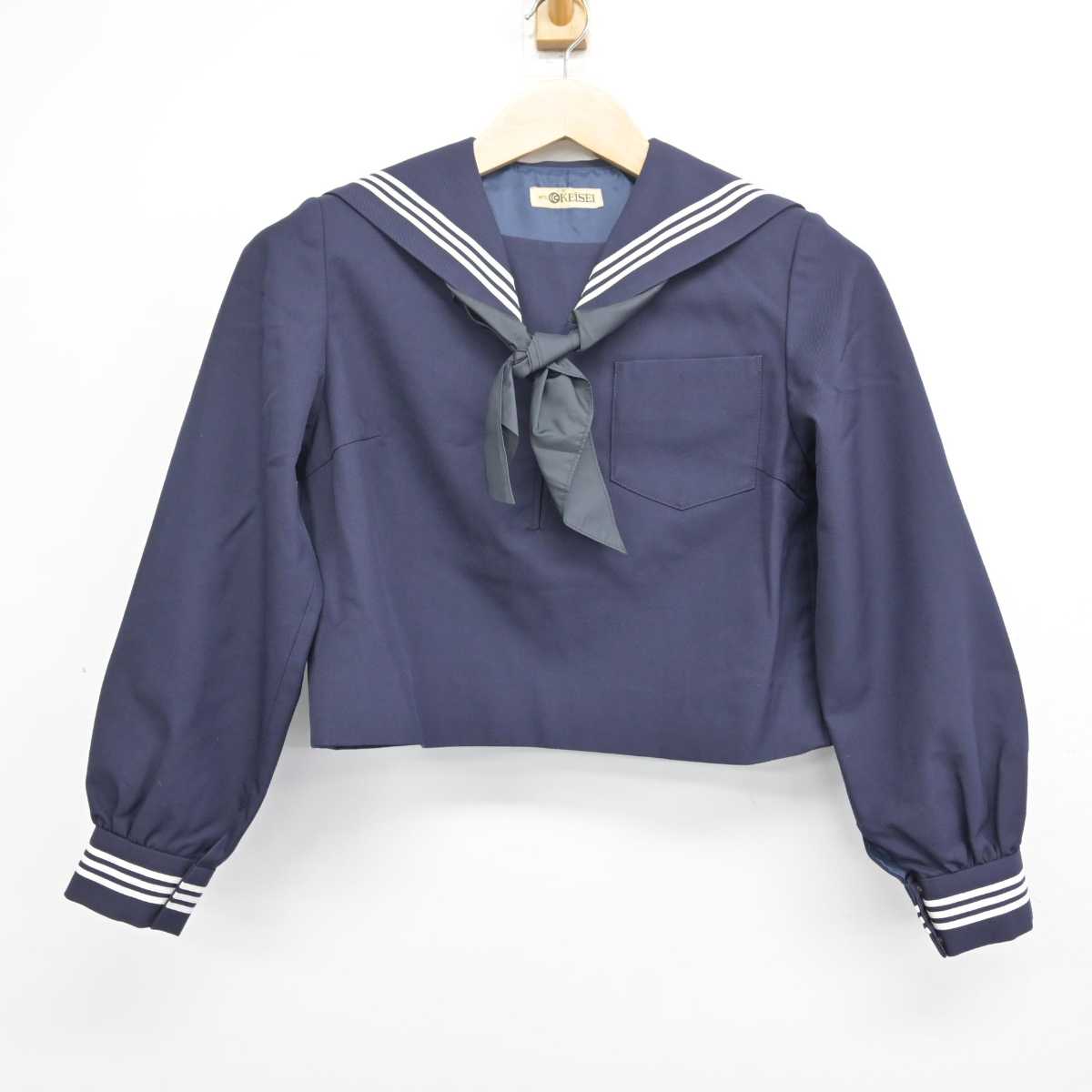 【中古】茨城県 水戸第三高等学校 女子制服 3点 (セーラー服) sf081358