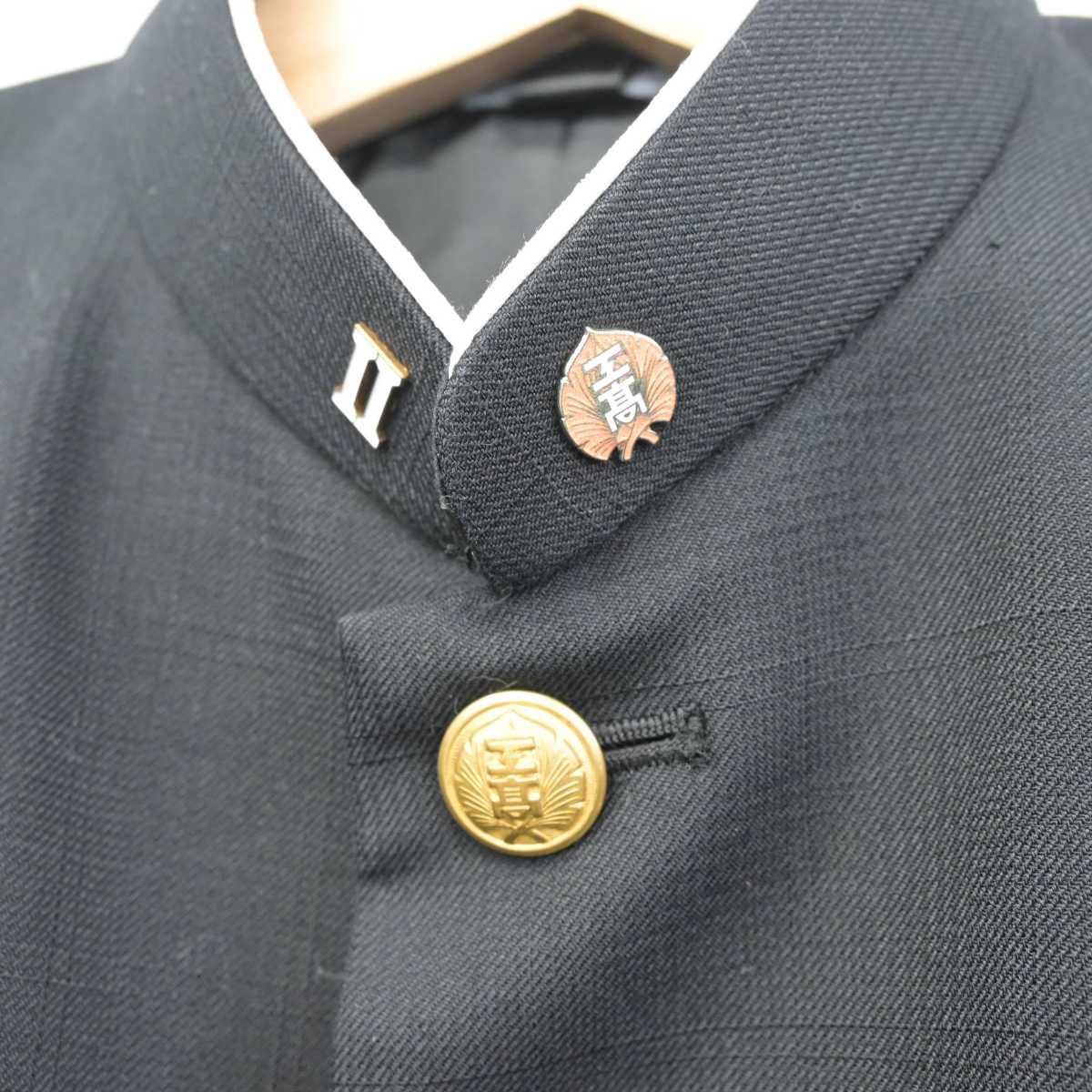 【中古】熊本県 熊本工業高等学校 男子制服 2点 (学ラン・ズボン) sf081359