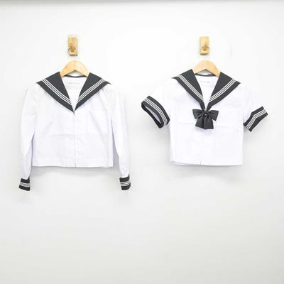 【中古】静岡県 函南中学校 女子制服 4点 (セーラー服・スカート) sf081369