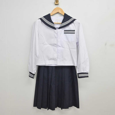 【中古】青森県 弘前市立第三中学校 女子制服 2点 (セーラー服・スカート) sf081382