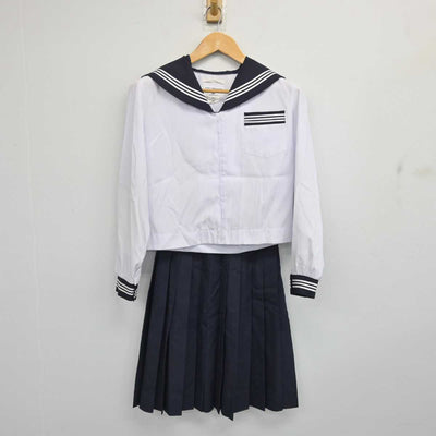 【中古】青森県 弘前市立第三中学校 女子制服 2点 (セーラー服・スカート) sf081383