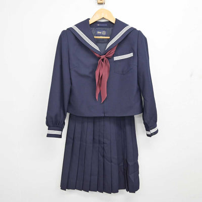 【中古】青森県 弘前市立第三中学校 女子制服 3点 (セーラー服・スカート) sf081384