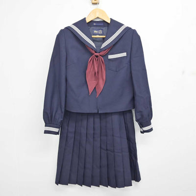 【中古】青森県 弘前市立第三中学校 女子制服 3点 (セーラー服・スカート) sf081385