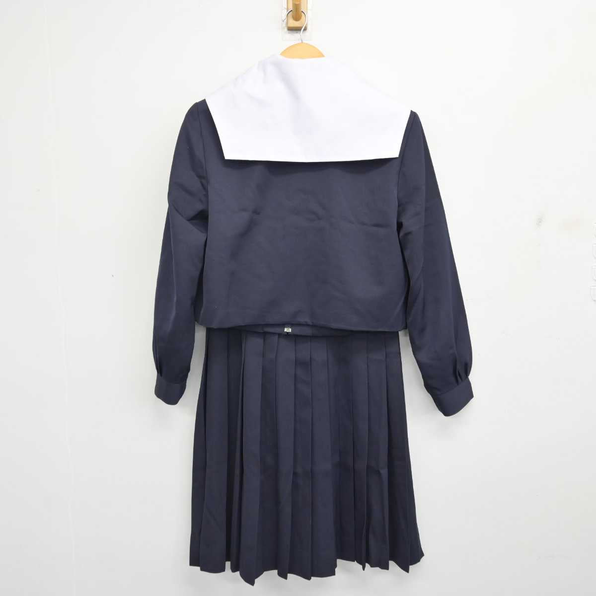 【中古】愛知県 安城西中学校 女子制服 3点 (セーラー服・スカート) sf081392