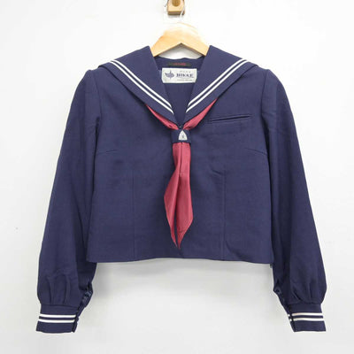 【中古】栃木県 壬生中学校 女子制服 3点 (セーラー服・スカート) sf081406