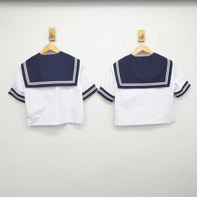 【中古】栃木県 壬生中学校 女子制服 4点 (セーラー服・スカート) sf081407