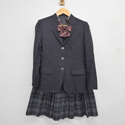 【中古】大阪府 北摂つばさ高等学校 女子制服 3点 (ブレザー・スカート) sf081416