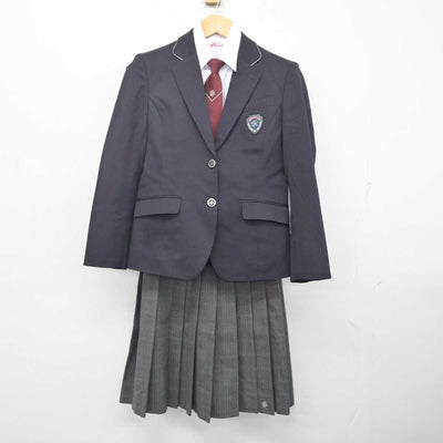 【中古】東京都 駒沢中学校 女子制服 5点 (ブレザー・シャツ・スカート) sf081421