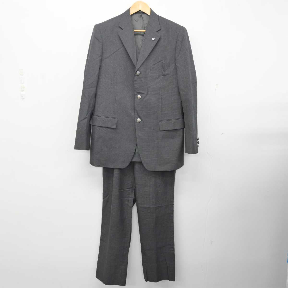 【中古】群馬県 常磐高等学校 男子制服 4点 (ブレザー・ズボン) sf081429