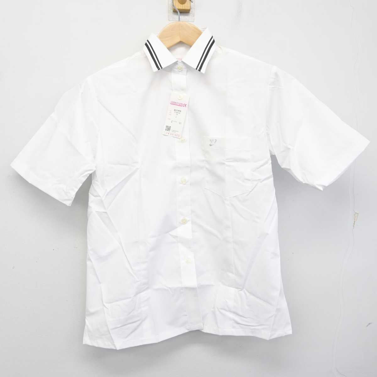 【中古】広島県 銀河学院高等学校 女子制服 2点 (ニット・シャツ) sf081439