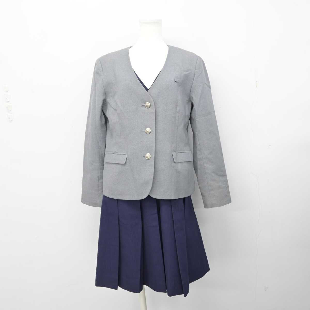 【中古】東京都 跡見学園中学校 女子制服 2点 (ブレザー・ジャンパースカート) sf081442