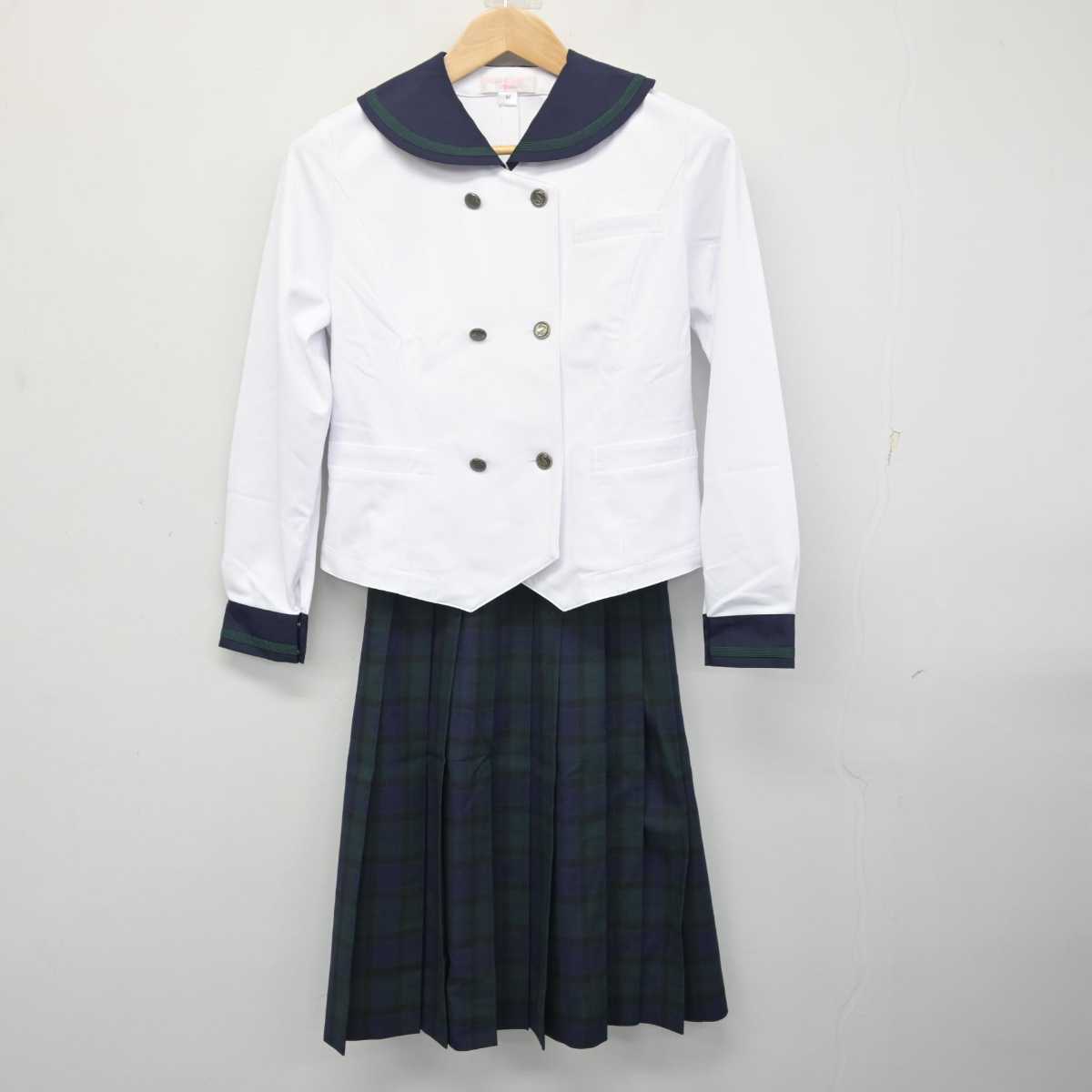 【中古】愛媛県 西条高等学校 女子制服 2点 (ブラウス・スカート) sf081448