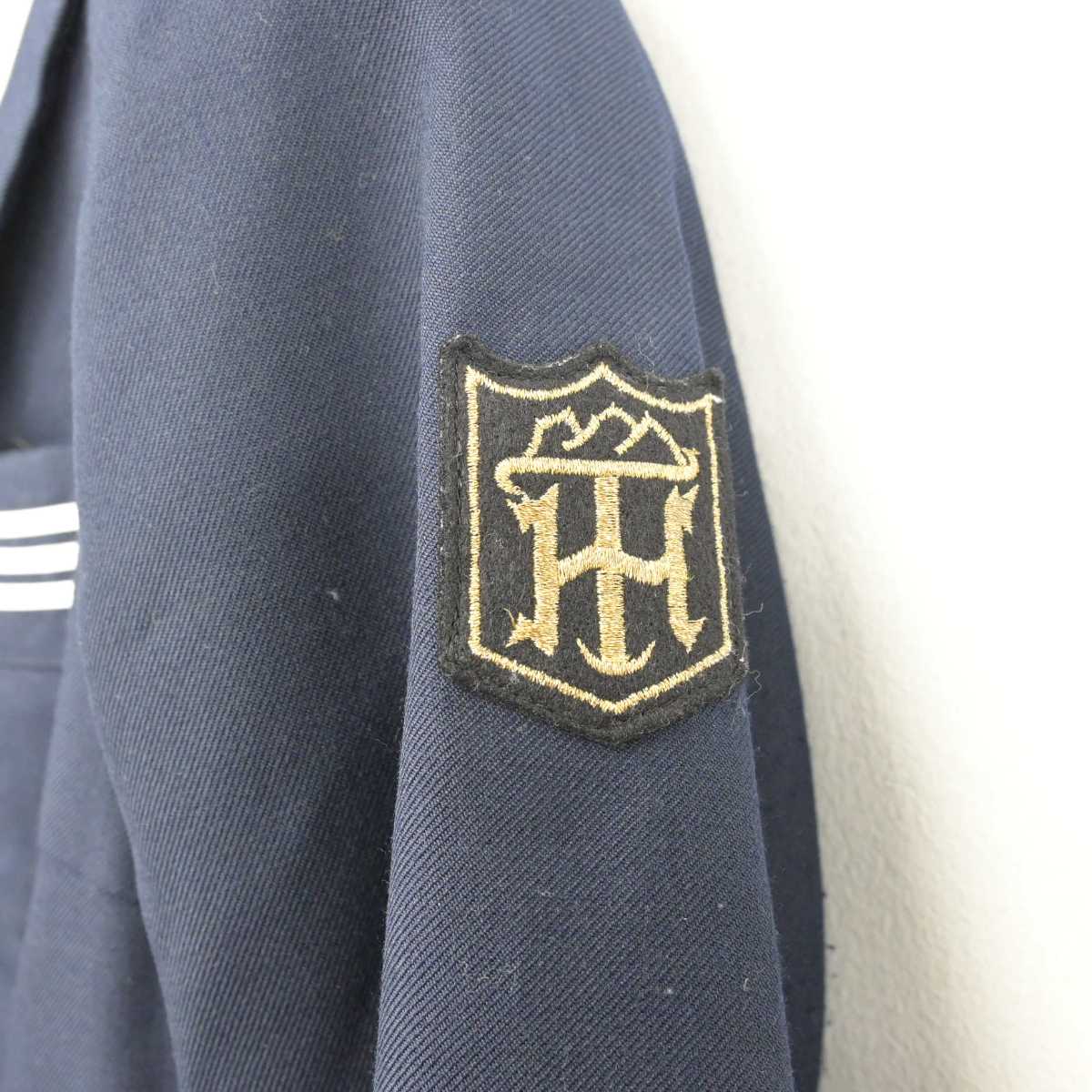 【中古】富山県 堀川中学校 女子制服 2点 (セーラー服・スカート) sf081459