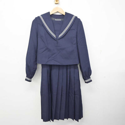 【中古】福岡県 大野中学校 女子制服 2点 (セーラー服・ジャンパースカート) sf081473