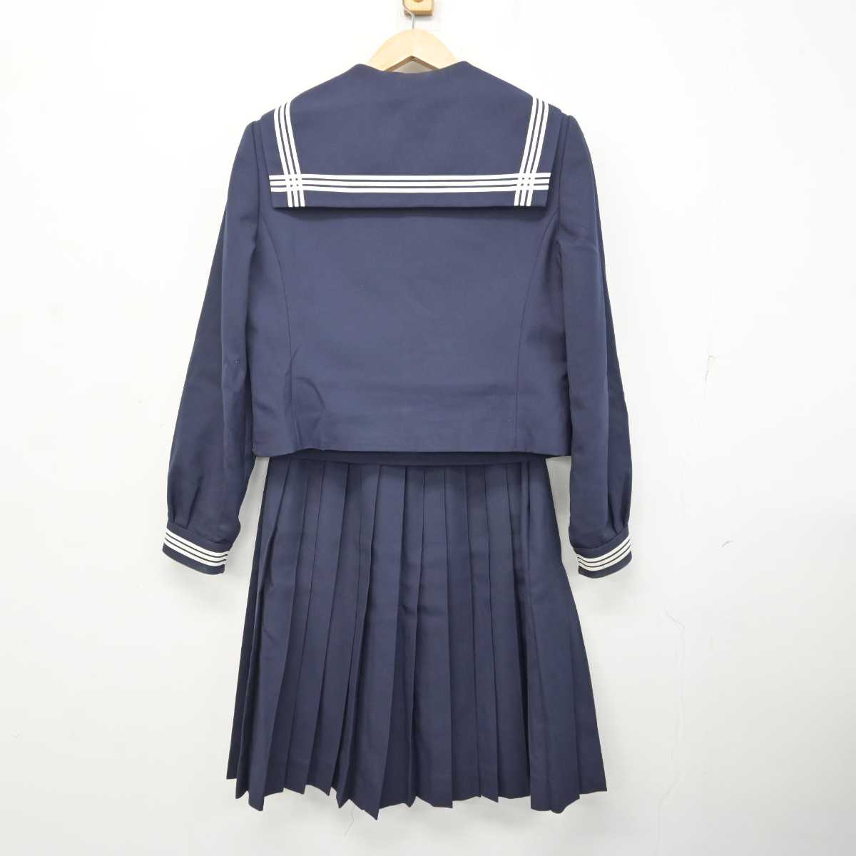 【中古】兵庫県 龍野東中学校 女子制服 3点 (セーラー服・スカート) sf081488