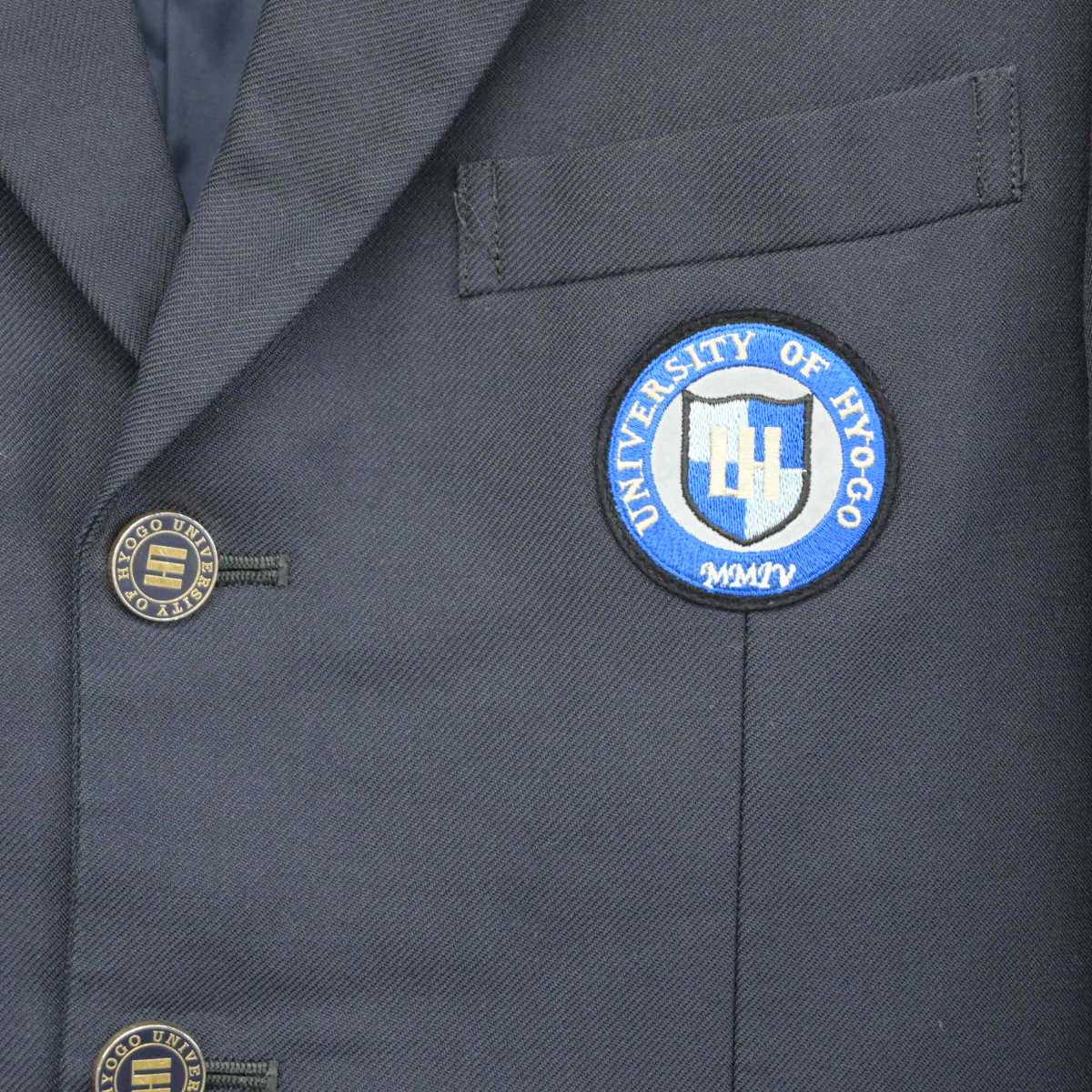 【中古】兵庫県  兵庫県立大学附属高等学校 男子制服 3点 (ブレザー・ズボン・ズボン) sf081494