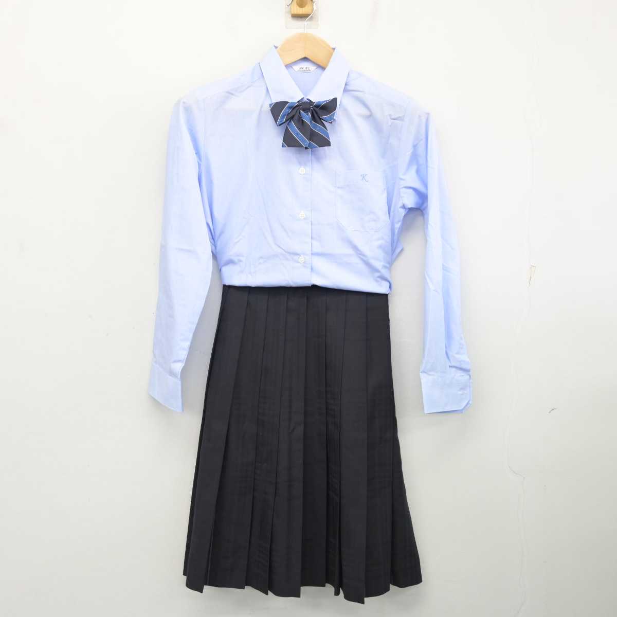 【中古】埼玉県 川口市立高等学校 女子制服 4点 (ブレザー・シャツ・スカート) sf081505