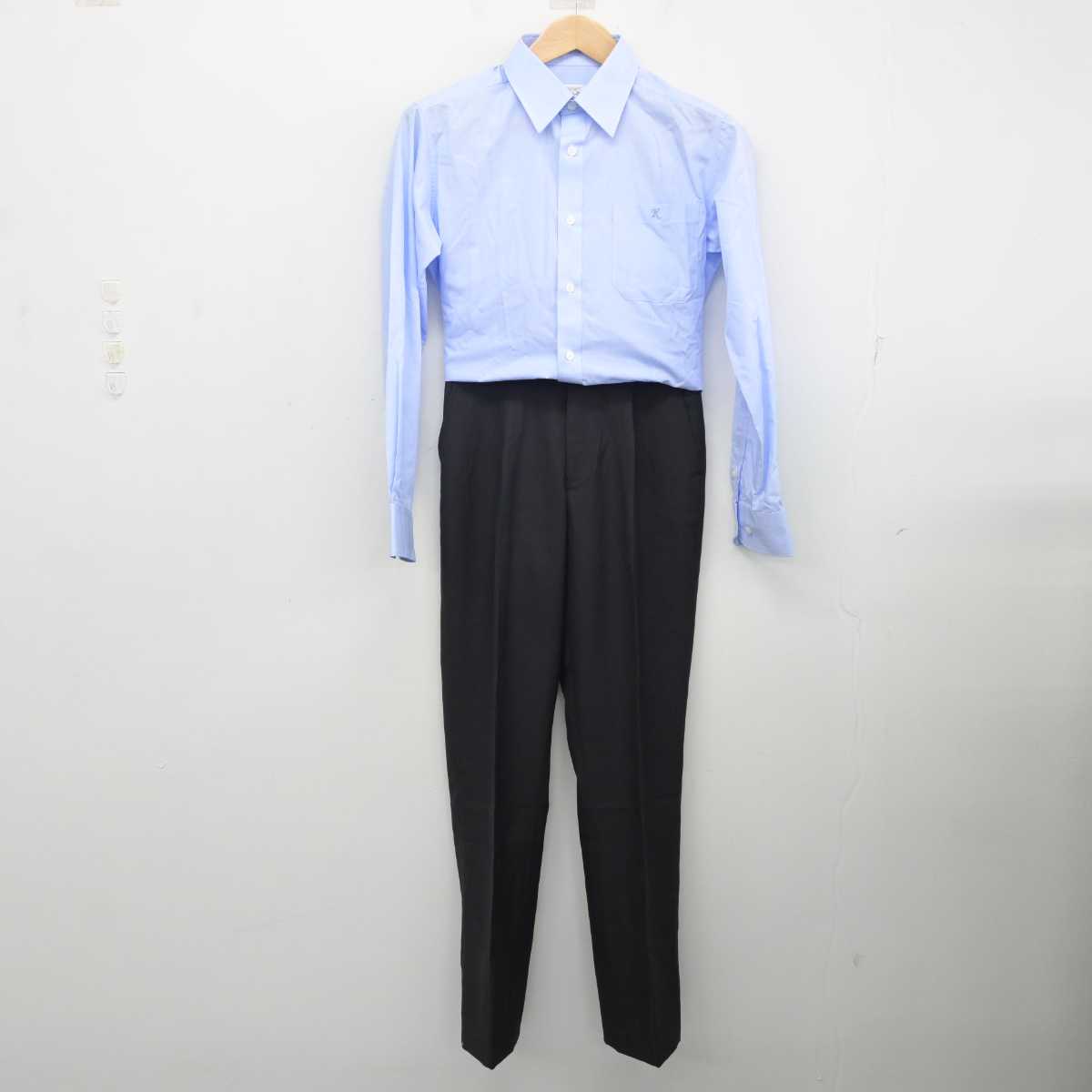 【中古】埼玉県 川口市立高等学校 男子制服 3点 (学ラン・シャツ・ズボン) sf081507