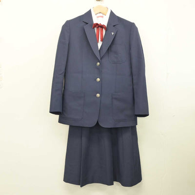 【中古】北海道 稲積中学校 女子制服 6点 (ブレザー・ベスト・シャツ・スカート) sf081512