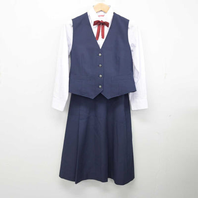 【中古】北海道 稲積中学校 女子制服 6点 (ブレザー・ベスト・シャツ・スカート) sf081512