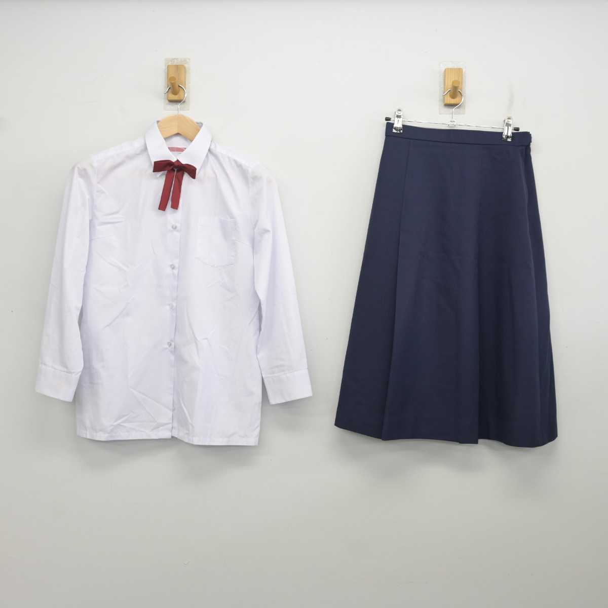 【中古】北海道 稲積中学校 女子制服 6点 (ブレザー・ベスト・シャツ・スカート) sf081512