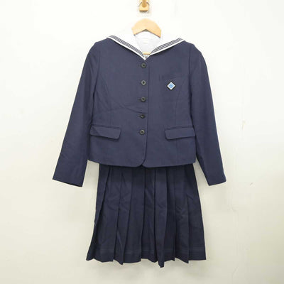 【中古】長崎県 活水中学校・高等学校 女子制服 3点 (ブレザー・ブラウス・スカート) sf081513