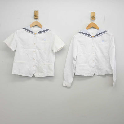 【中古】長崎県 活水中学校・高等学校 女子制服 3点 (ブラウス・ブラウス) sf081516