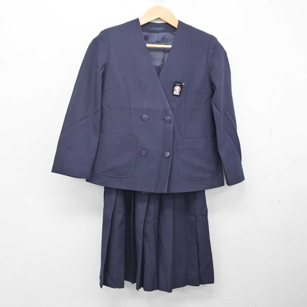 【中古】東京都 目黒区立第十中学校 女子制服 3点 (ブレザー・ジャンパースカート) sf081522