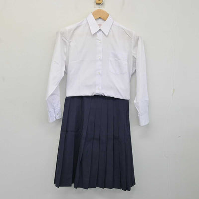 【中古】東京都 目黒区立第十中学校 女子制服 2点 (シャツ・スカート) sf081523