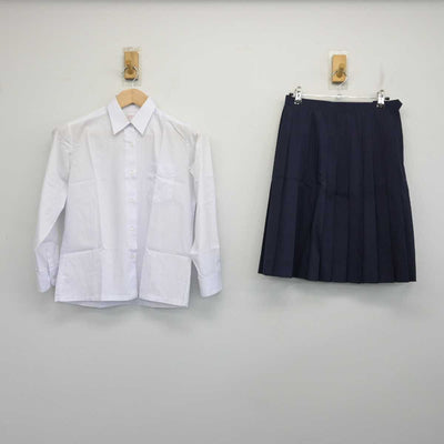 【中古】東京都 目黒区立第十中学校 女子制服 2点 (シャツ・スカート) sf081523