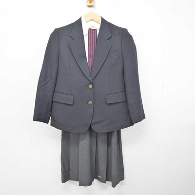 【中古】広島県 舟入高等学校 女子制服 4点 (ブレザー・シャツ・スカート) sf081542