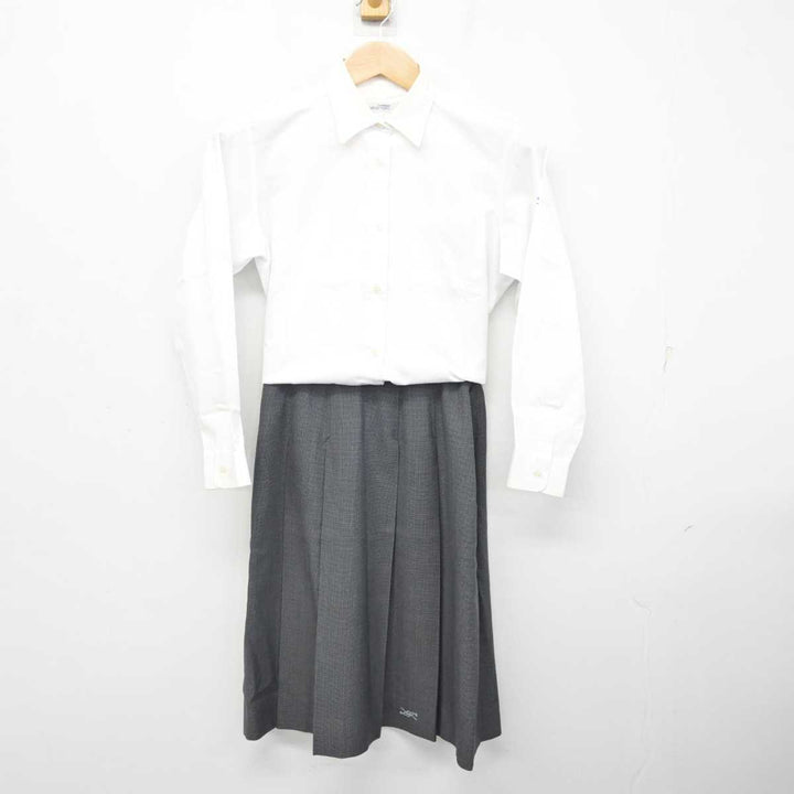 中古】広島県 舟入高等学校 女子制服 4点 (ブレザー・シャツ