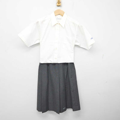 【中古】広島県 舟入高等学校 女子制服 2点 (シャツ・スカート) sf081545