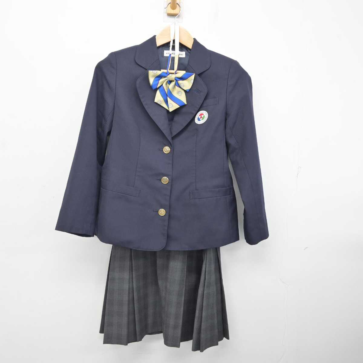 【中古】静岡県 聖隷クリストファー中学校 女子制服 4点 (ブレザー・スカート) sf081553