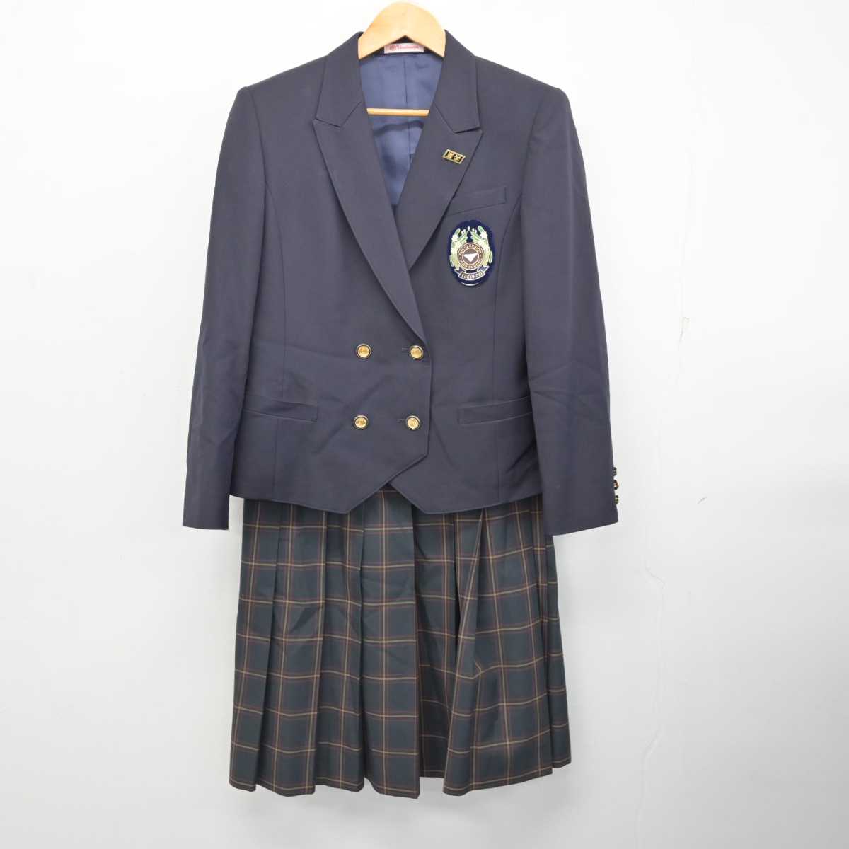 【中古】福井県  福井工業大学附属福井高等学校 女子制服 3点 (ブレザー・ニットベスト・スカート) sf081589