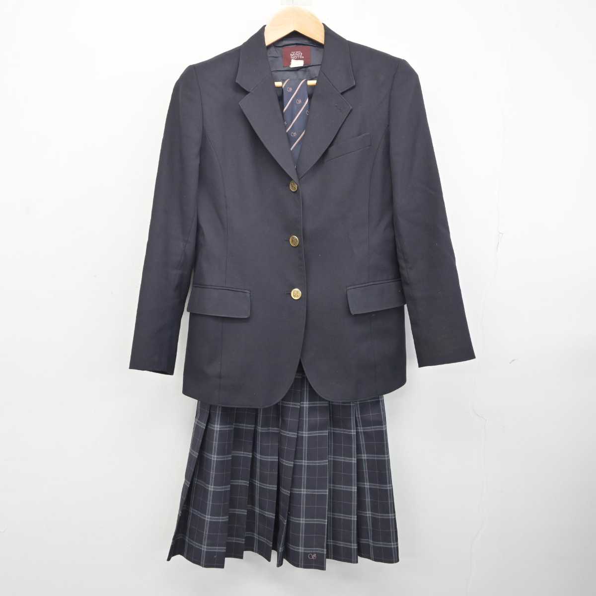 【中古】東京都 墨田川高等学校 女子制服 3点 (ブレザー・スカート) sf081593