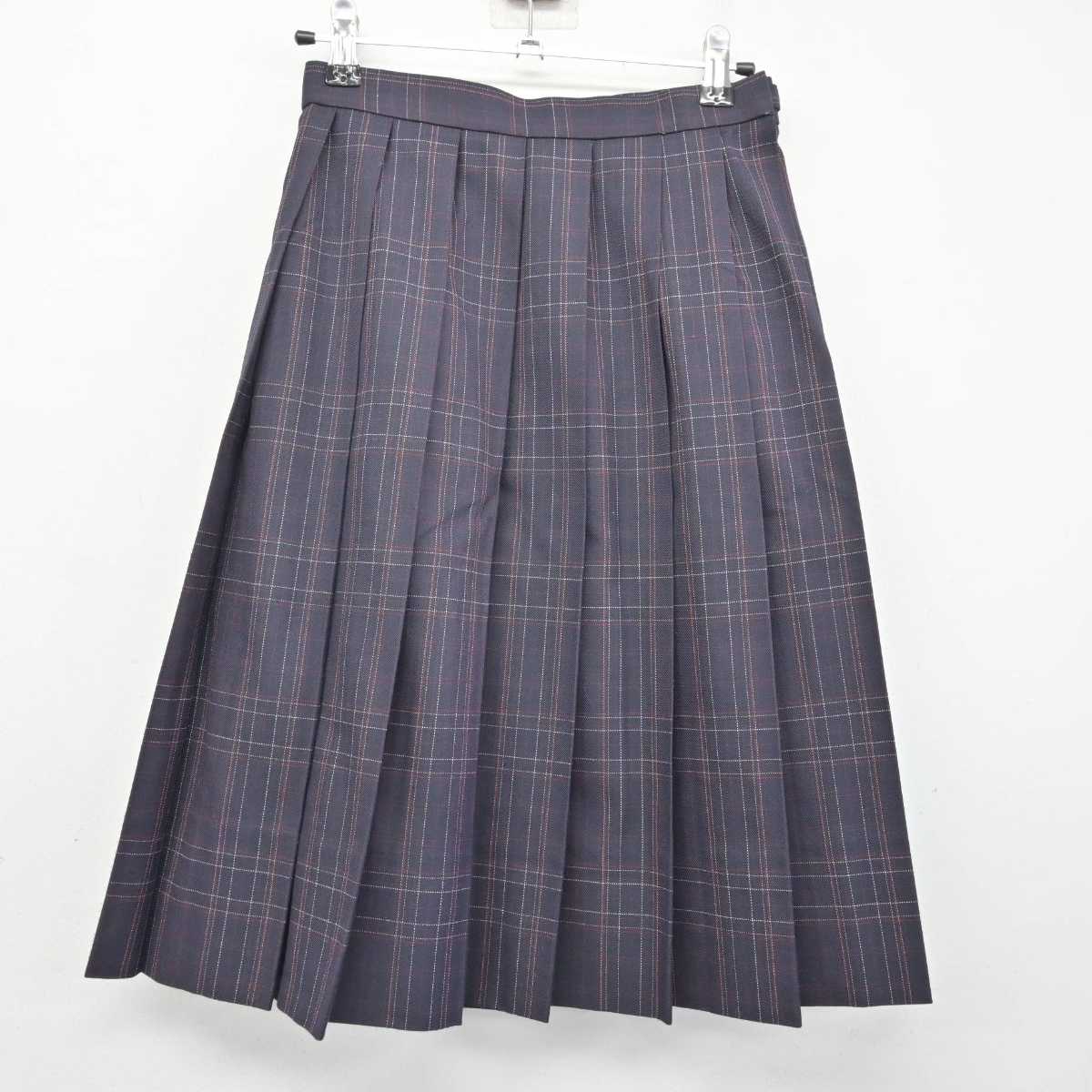 【中古】佐賀県 唐津市立第一中学校 女子制服 4点 (ブレザー・ニット・シャツ・スカート) sf081597