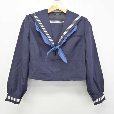 【中古】福岡県 玄洋中学校 女子制服 3点 (セーラー服・ジャンパースカート) sf081608