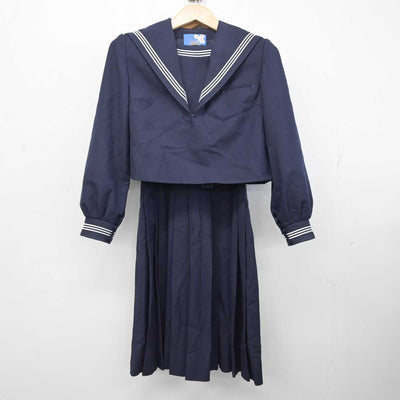 【中古】福岡県 玄洋中学校 女子制服 2点 (セーラー服・ジャンパースカート) sf081609