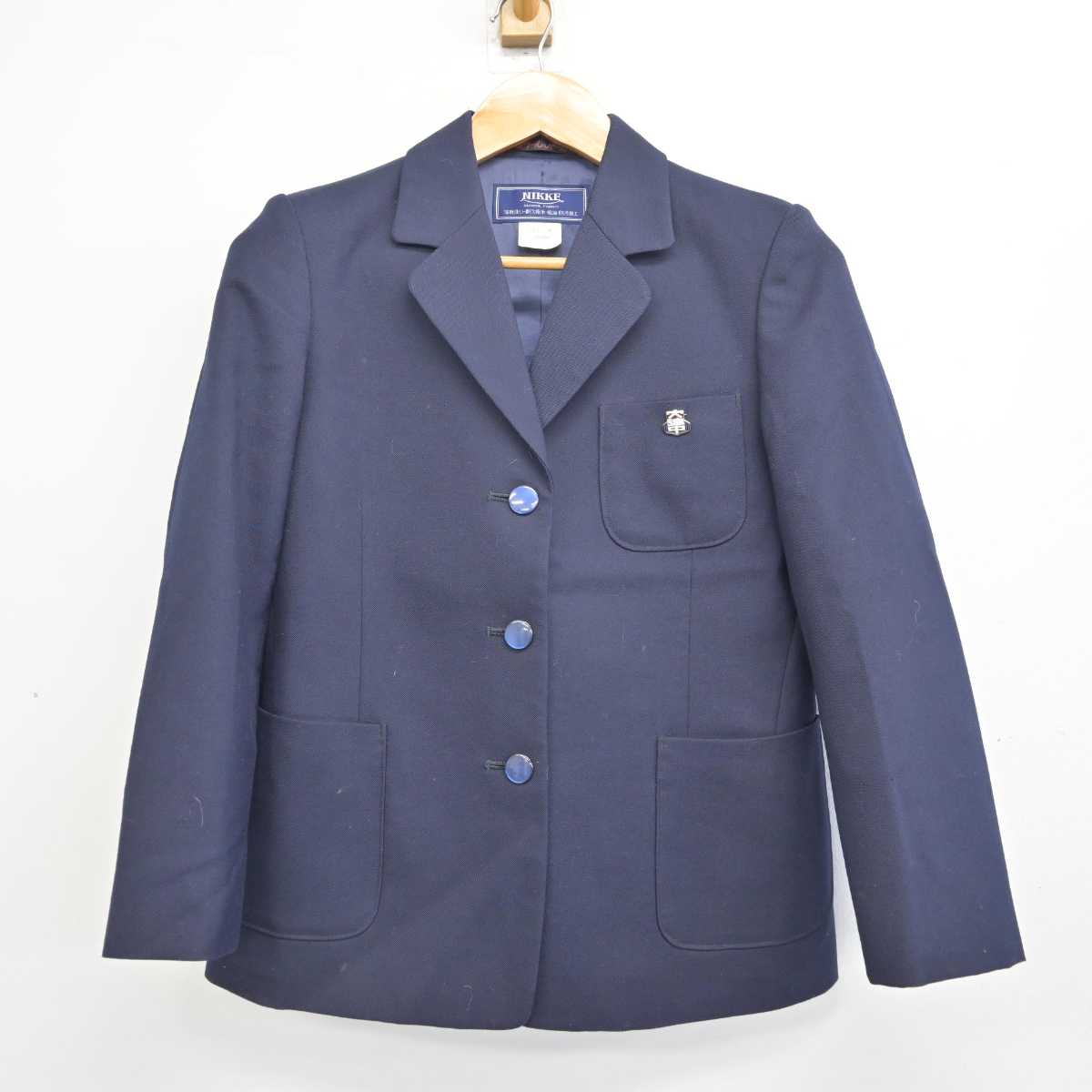 【中古】千葉県 柏市立大津ケ丘中学校 女子制服 4点 (ブレザー・ジャンパースカート) sf081622