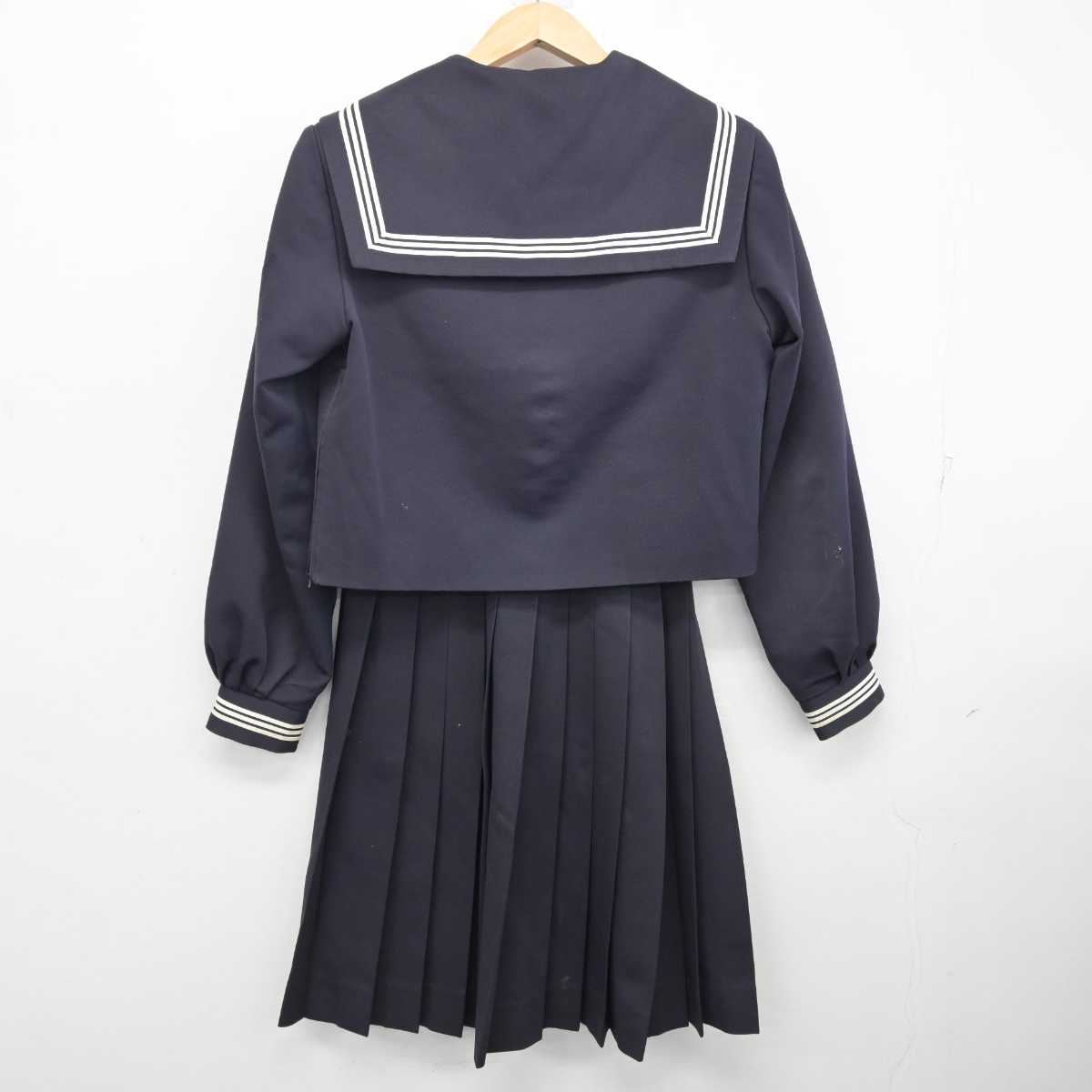 【中古】滋賀県 安曇川中学校/旧制服 女子制服 2点 (セーラー服・スカート) sf081625