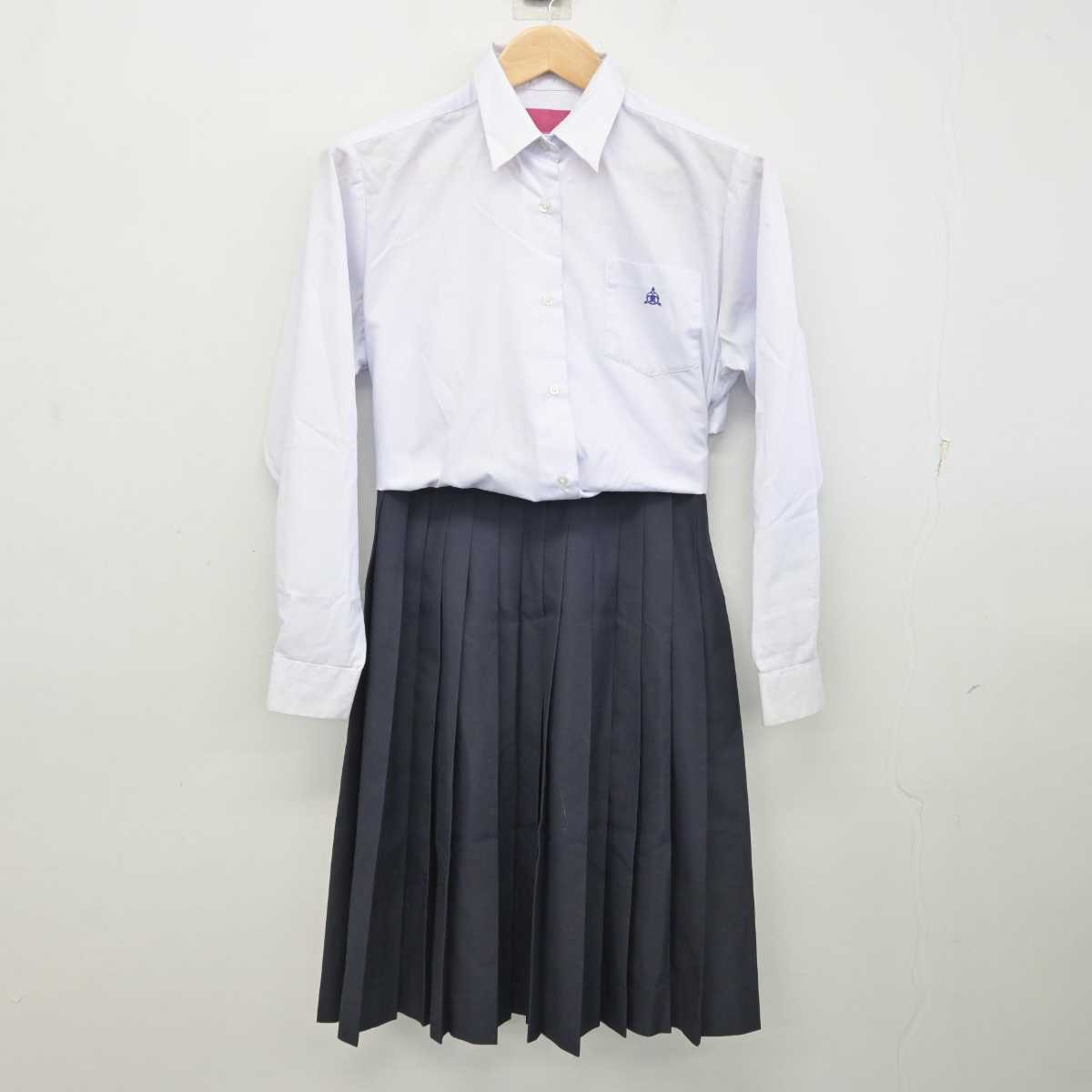 【中古】高知県 高知市立三里中学校 女子制服 3点 (シャツ・シャツ・スカート) sf081630