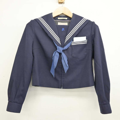 【中古】大分県 上野ヶ丘中学校 女子制服 3点 (セーラー服・スカート) sf081642