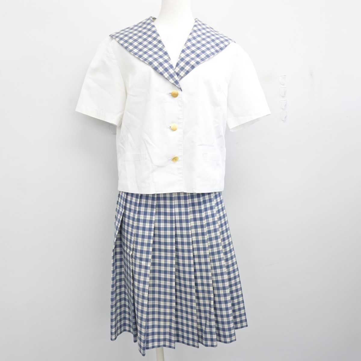 【中古】宮城県 聖和学園高等学校 女子制服 3点 (セーラー服・スカート) sf081656