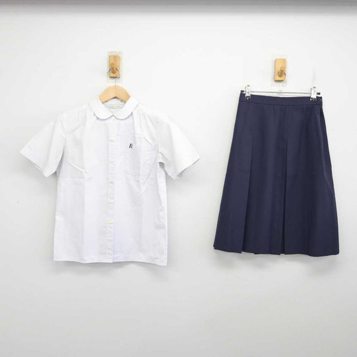 【中古】福岡県 福岡中央高等学校 女子制服 2点 (シャツ・スカート) sf081666