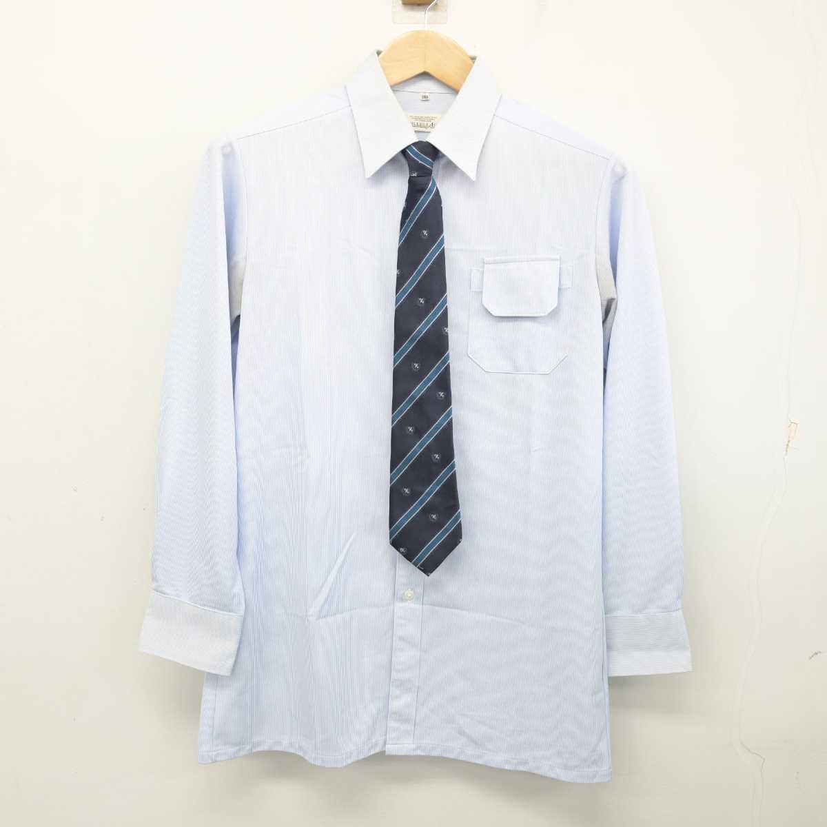 【中古】福岡県 警固中学校  男子制服 4点 (ブレザー・シャツ・ズボン) sf081668