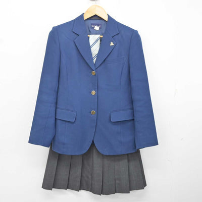 【中古】千葉県 稲毛高等学校 女子制服 4点 (ブレザー・スカート) sf081709