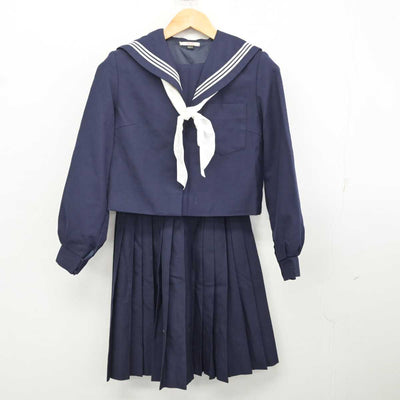 【中古】和歌山県 下津第二中学校 女子制服 4点 (セーラー服・スカート) sf081714