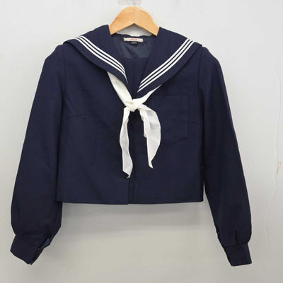 【中古】和歌山県 下津第二中学校 女子制服 4点 (セーラー服・スカート) sf081714