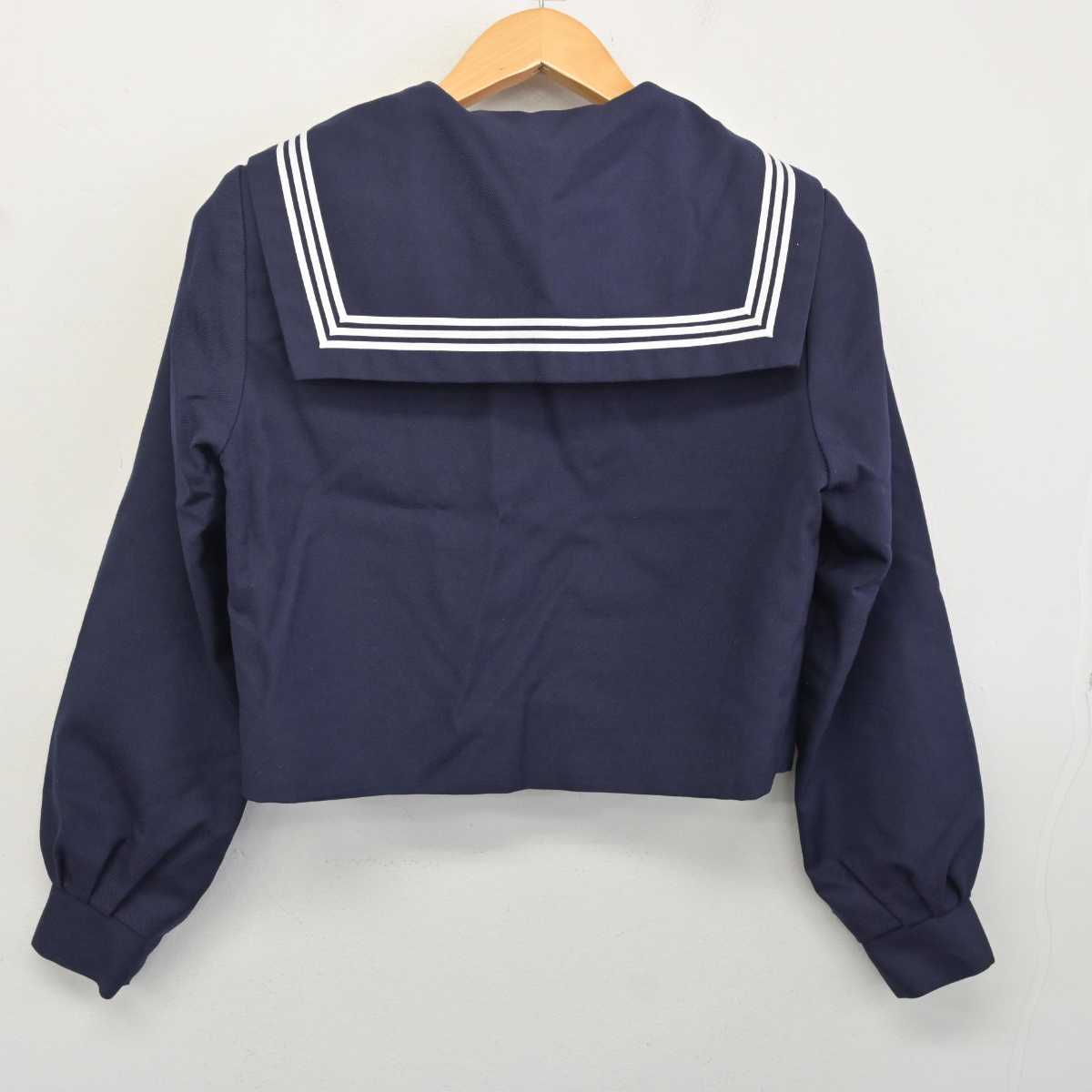 【中古】和歌山県 下津第二中学校 女子制服 4点 (セーラー服・スカート) sf081714